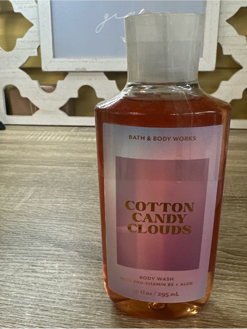 Bath & Body Works Cotton Candy Clouds Body Wash - Pink and Gold